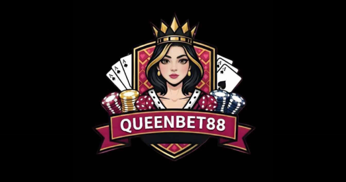 Main banner showing QueenBet888 platform overview with tagline “Rule the Game – Where Every Player Becomes a Queen”